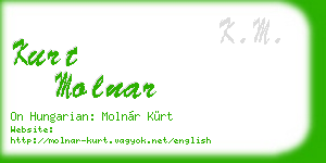 kurt molnar business card